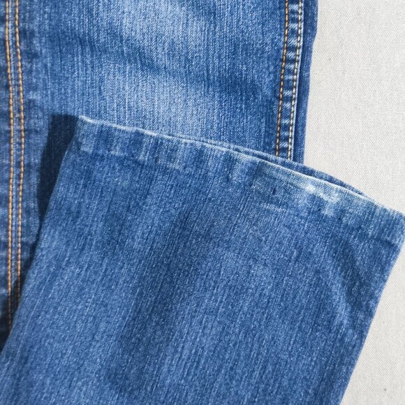 Bongo Jeans New York Low rise Bootcut women's sz 30 indigo blue back flap pocket - Picture 10 of 16